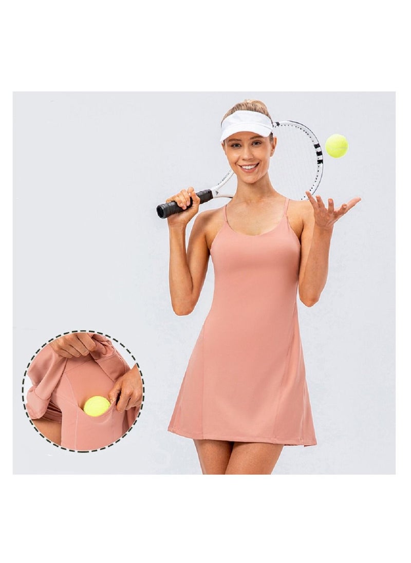 Loquat Naked sense of sling bag two elastic speed up golf, yoga, Fitness and Sports tennis skirt  - Image 1