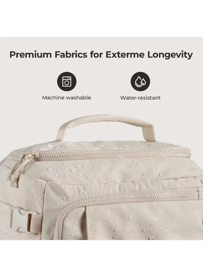 BAGSMART BAGSMART Beige Blast Quick Access 28L Carry On Travel Backpack