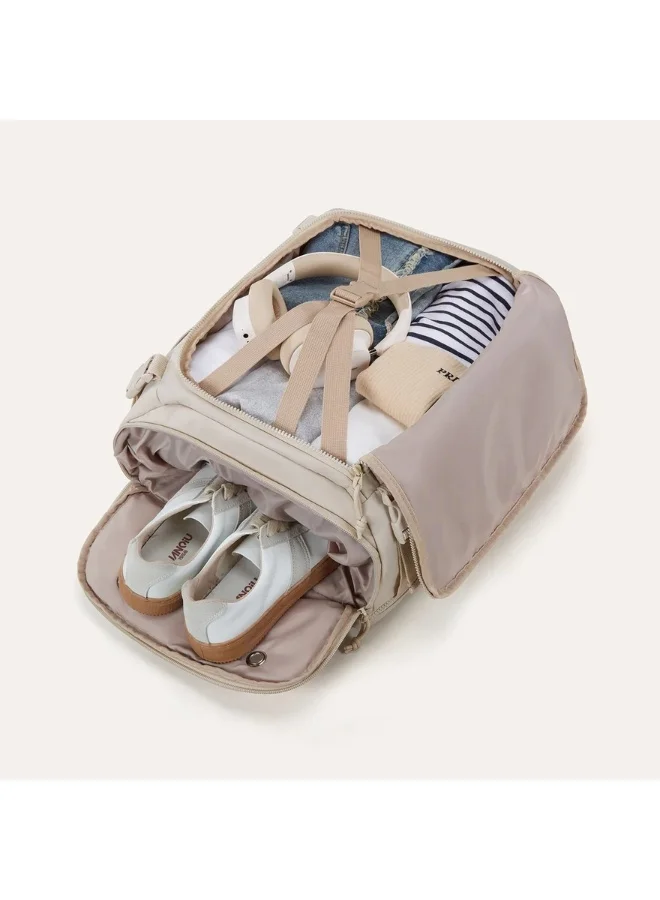 BAGSMART BAGSMART Beige Blast Quick Access 28L Carry On Travel Backpack