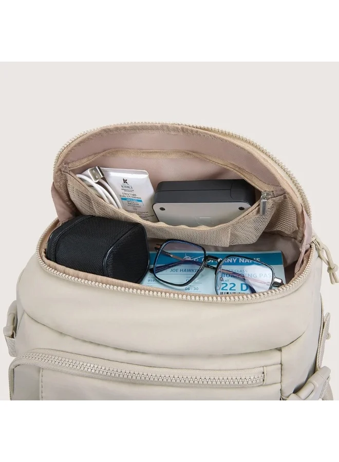 BAGSMART BAGSMART Beige Blast Quick Access 28L Carry On Travel Backpack