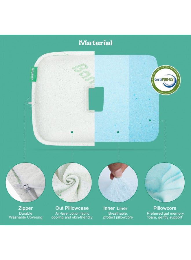 ibigbean ibigbean Ear Pillow | Memory Foam Piercing Pillow with Ear Hole for Ear Pain Relief | Ear Piercing Protection | Ear Hole Pillow for More Comfortable Side Sleeping with Earplugs | Headphones | Earbuds  - Image 5