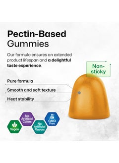 BIO KRAUTER BIO KRAUTER CoQ10 Gummies for Adults - CoQ10 200mg - Coenzyme Q10 (Ubiquinone) Antioxidant Supplement - 90 Vegan Pectin-Based Chews  - Image 3