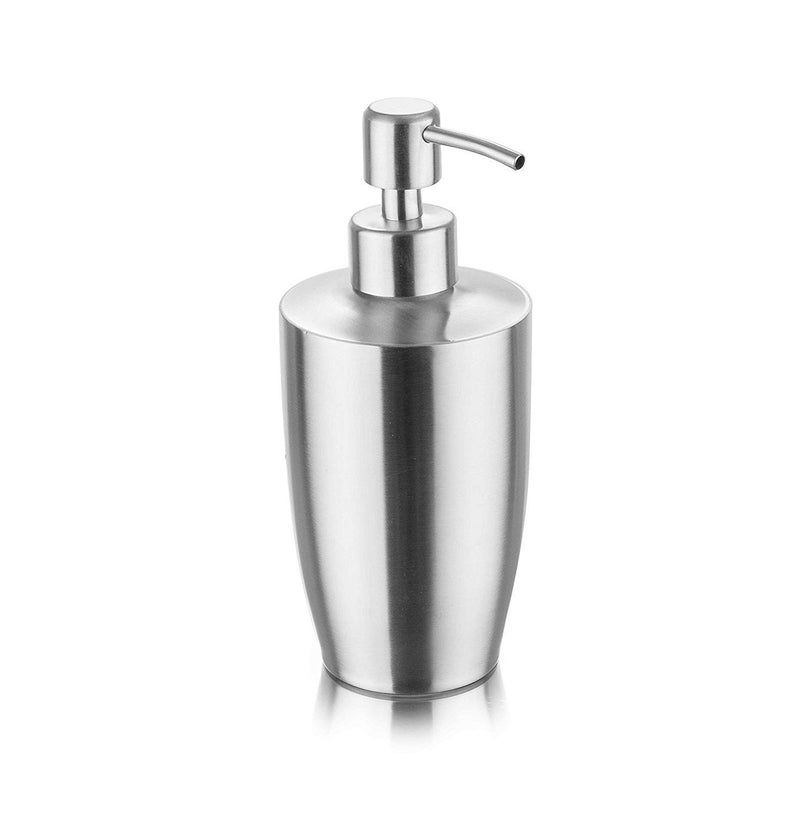Mitravadan Mishrit Liquid Hand Soap Dispenser Pump Bottle for Kitchen, Bathroom Also Can be Used for Hand Lotion & Essential Oils - Brushed Stainless Steel - Image 1