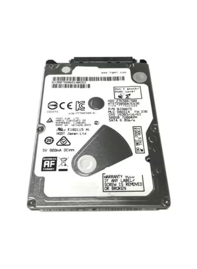 هارد ديسك داخلي 500 جيجا 2.5 بوصة – سرعة 7200 لفة في الدقيقة SATA 6Gb/s | وحدة تخزين لأجهزة اللابتوب أو أجهزة الألعاب لتحسين الأداء والمساحة - Image 1