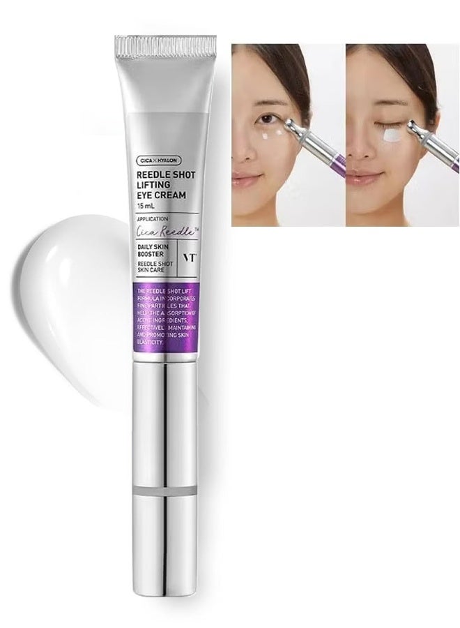VT COSMETICS Reedle Shot Lifting Eye Cream 15ml, Anti Wrinkle And Firming Moisturizing, Anti-Aging Under Eye Cream For Dark Circles, Wrinkles And Puffiness, Reduces Fine Lines - Image 1