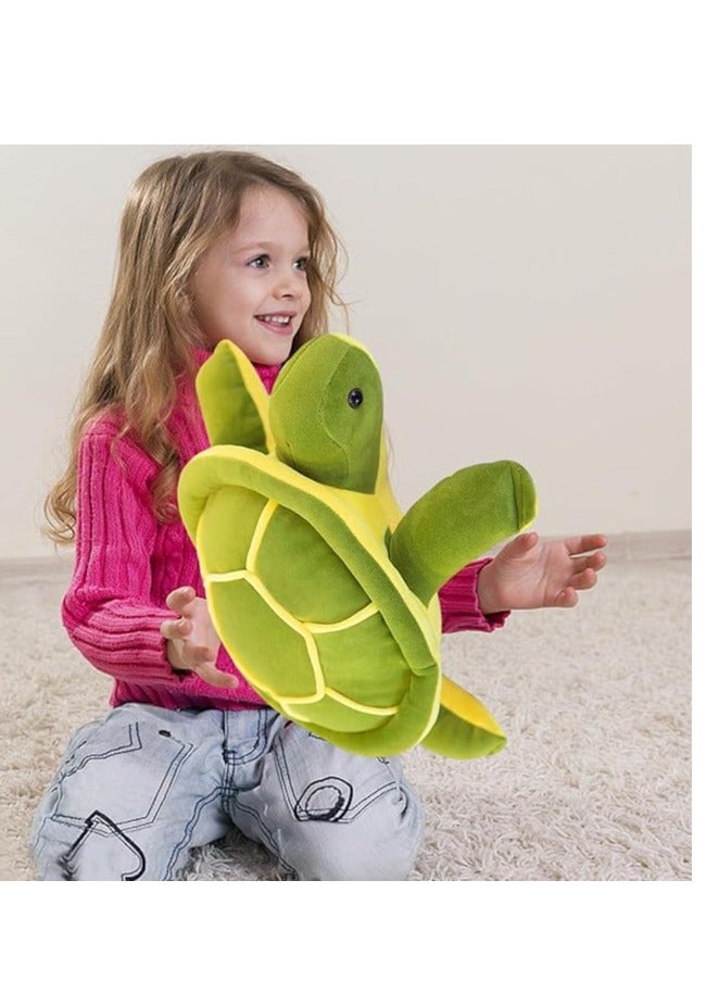 سلحفاة قطيفة - وسادة جسم قطيفة ناعمة، وسادة سلحفاة قطيفة، لعبة دمية حيوان فروي، هدية عيد الحب للأطفال - Image 3