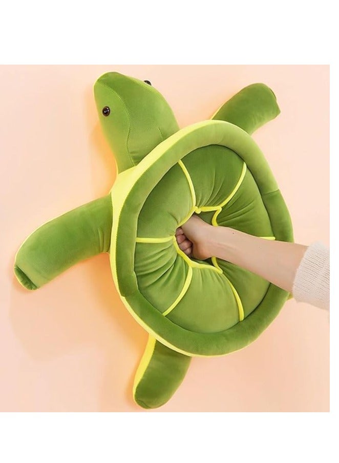سلحفاة قطيفة - وسادة جسم قطيفة ناعمة، وسادة سلحفاة قطيفة، لعبة دمية حيوان فروي، هدية عيد الحب للأطفال - Image 4