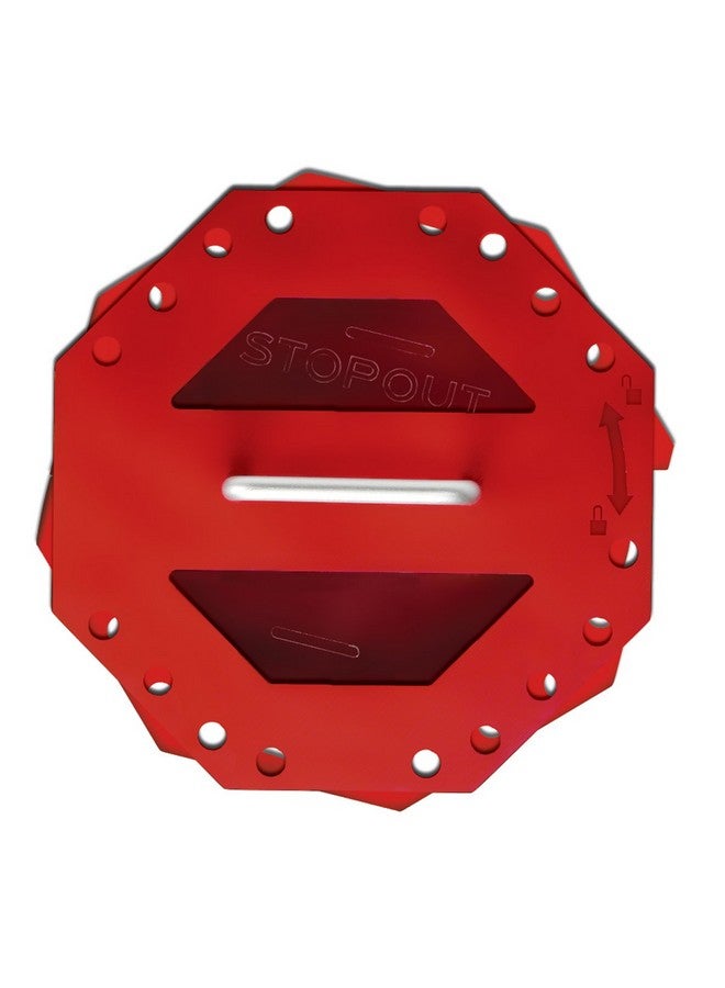 أكيوفورم صندوق قفل المجموعة المدمجة Accuform KCC620 STOPOUT Look 'n Stop، بطول 7-3/4 بوصة × عرض 7-3/4 بوصة × عمق 4 بوصة، بلاستيك، أحمر - Image 1