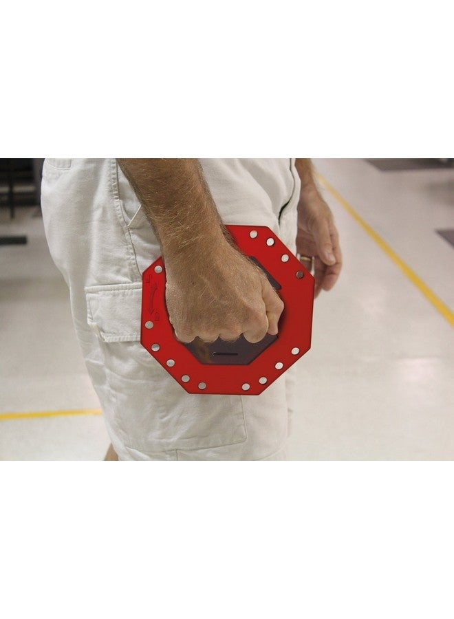 أكيوفورم صندوق قفل المجموعة المدمجة Accuform KCC620 STOPOUT Look 'n Stop، بطول 7-3/4 بوصة × عرض 7-3/4 بوصة × عمق 4 بوصة، بلاستيك، أحمر - Image 4