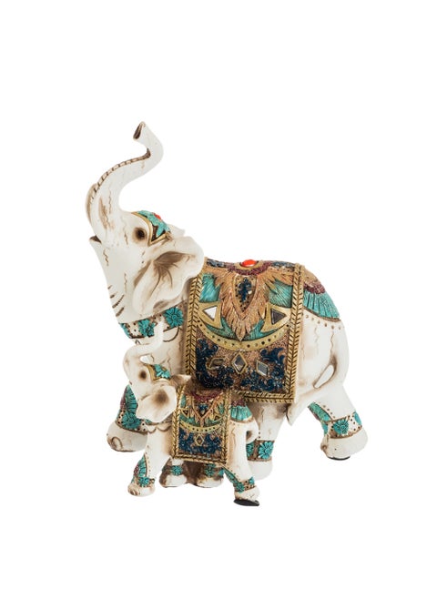 Decorative figurine of an elephant with his son, with a beautiful and elegant design 20*20 CM