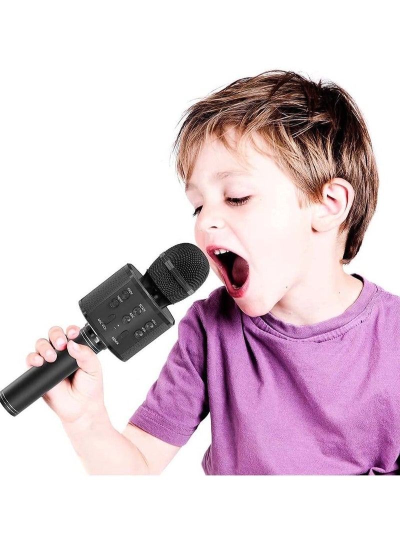 ELTRAZONE Bluetooth Microphone for kids Birthday Gift Toys for Age 3 4 5 6 7 8 9 10 Girls Boys Wireless Karaoke Mircrophone Little Kid Gifts Toy for Toddler Children (Black) - Image 5