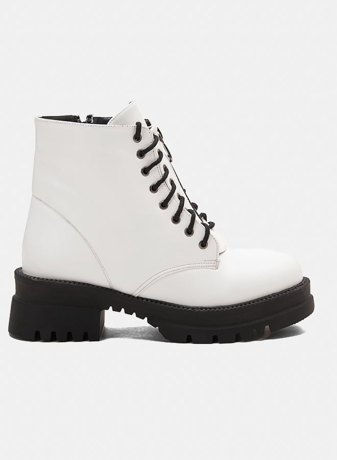 TGS Zip Up Laced Combat Boots  - Image 2