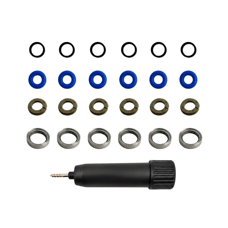 AUTO OCCASION Fuel Injector Seal Kit ORing Compatible with Buick Enclave Chevy Traverse GMC Acadia Acadia Limited V6 36L Fuel Injector Repair Kit Replace 12663380 6 Pack - Image 2