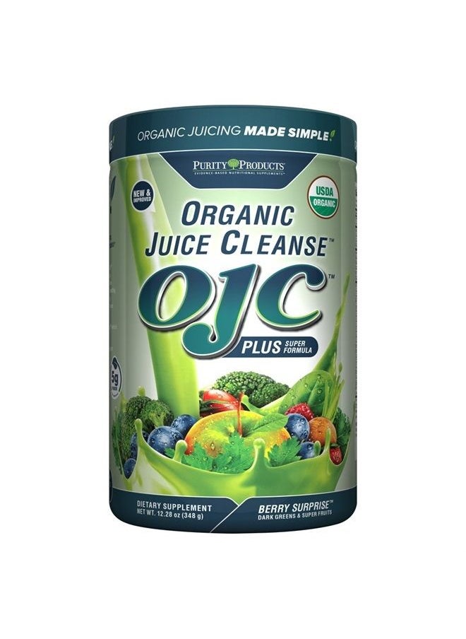 Purity Products - Certified Organic Juice Cleanse OJC Plus Berry Surprise - Purity Products - 30+ Organic Veggies and Fruits - 5 Grams of Fiber - Promotes Energy and Digestive Function - 12.28 oz - 348 g - 30 Servings - Image 1