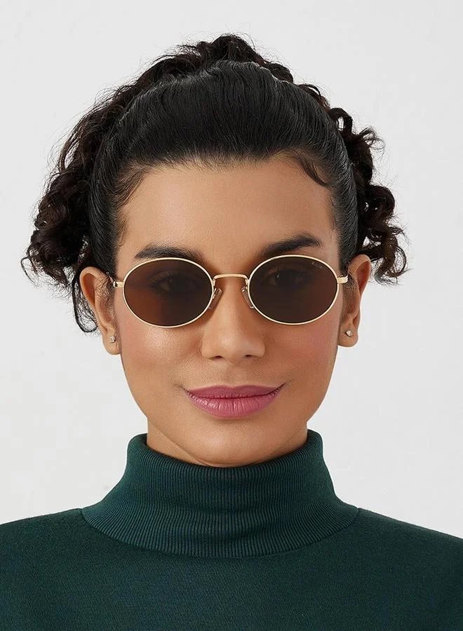 بلاك أوت BlackOut Unisex Base Oval Sunglasses