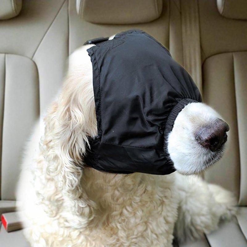 Dog Grooming Head Wrap Soft Pet Eye Covering Fear Reduction Soothing Supply Bathing Blowing Drying Tool Dog Grooming Accessories - Image 4