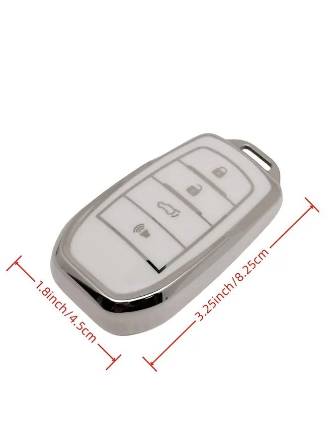Black Car Keychain Key Case Cover for Toyota Models - Image 4