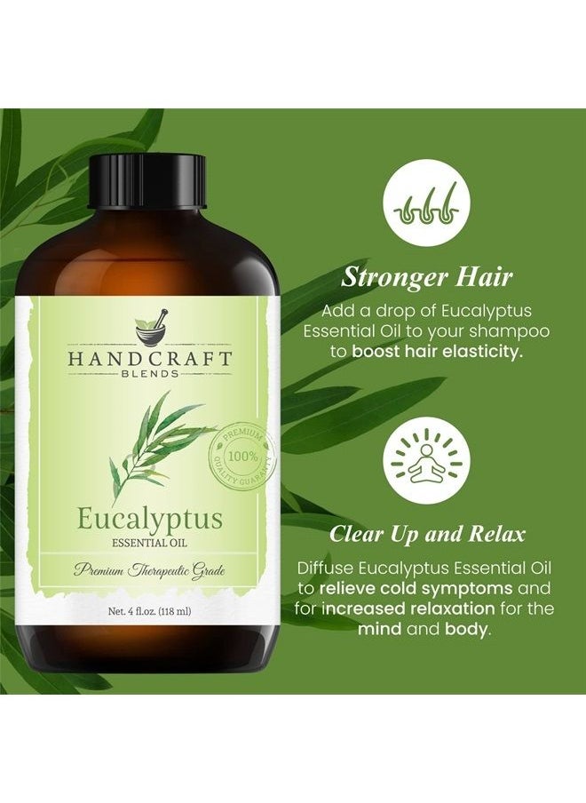 handcraft Blends Handcraft Eucalyptus Essential Oil - 100% Pure & Natural - Premium Therapeutic Grade with Premium Glass Dropper - Huge 4 fl. Oz  - Image 5