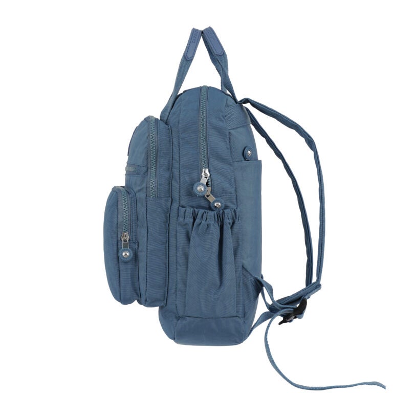 CAPRICE COLLECTION Unisex Medium Backpack – Light Blue, Lightweight, Water-Resistant Nylon, 10L - Image 3