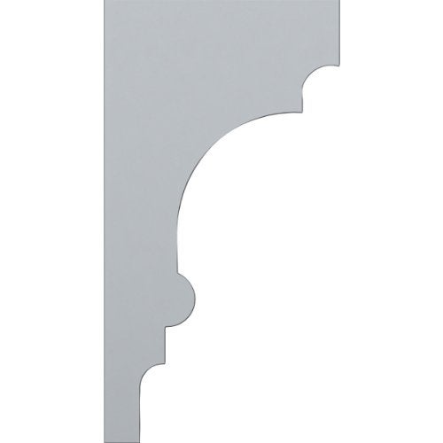 Ekena Millwork BKT03X04X08DI 3 1/2-Inch W x 4 1/4-Inch D x 8-Inch H Diane Bracket , White - Image 4