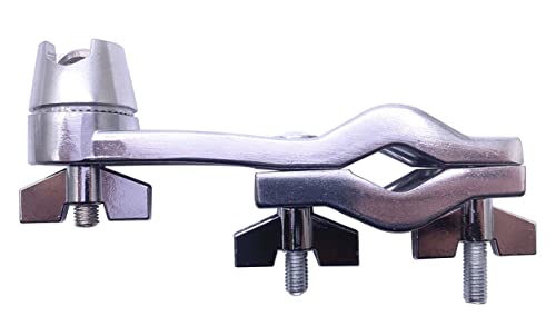 TUOREN Drum Extension Clamps Holder Cymbal Boom Arm Mounting Bracket for Drum Set Parts Hardware Silver - Image 5