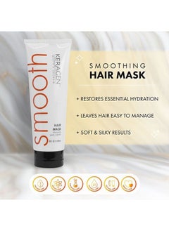 KERAGEN Keragen - Mask for Dry Damaged Hair, 8 Oz - Deep Moisturizing Conditioning Treatment, Repairs and Restore, Frizz-Free Infused with Keratin, Panthenol, Collagen, Jojoba Oil  - Image 4