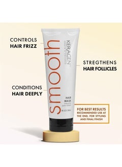 KERAGEN Keragen - Mask for Dry Damaged Hair, 8 Oz - Deep Moisturizing Conditioning Treatment, Repairs and Restore, Frizz-Free Infused with Keratin, Panthenol, Collagen, Jojoba Oil  - Image 3