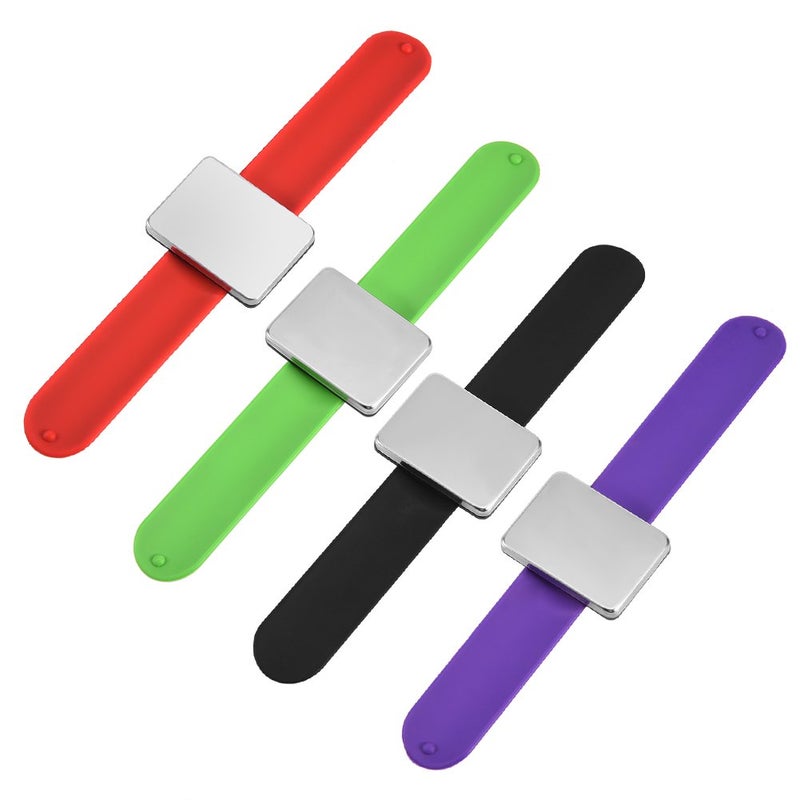Filfeel Magnetic Wrist Band, Hairpin Hair Grip Holder Hair Clip Collector Hairdressing Accessory(Black) - Image 3