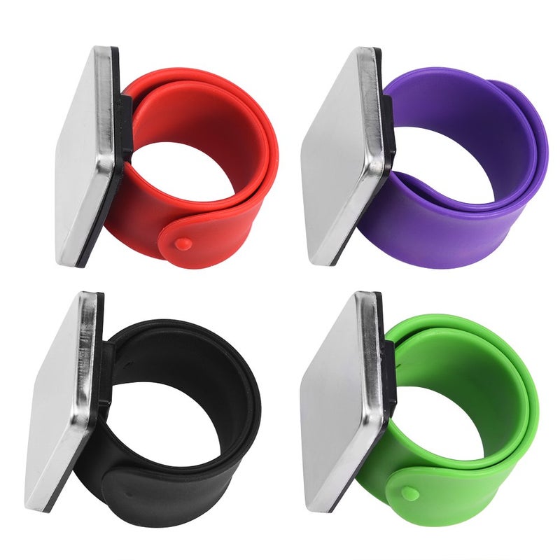 Filfeel Magnetic Wrist Band, Hairpin Hair Grip Holder Hair Clip Collector Hairdressing Accessory(Black) - Image 4