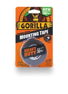 Gorilla Gorilla Heavy Duty Double Sided Mounting Tape, 1" x 60", Black  - Image 2
