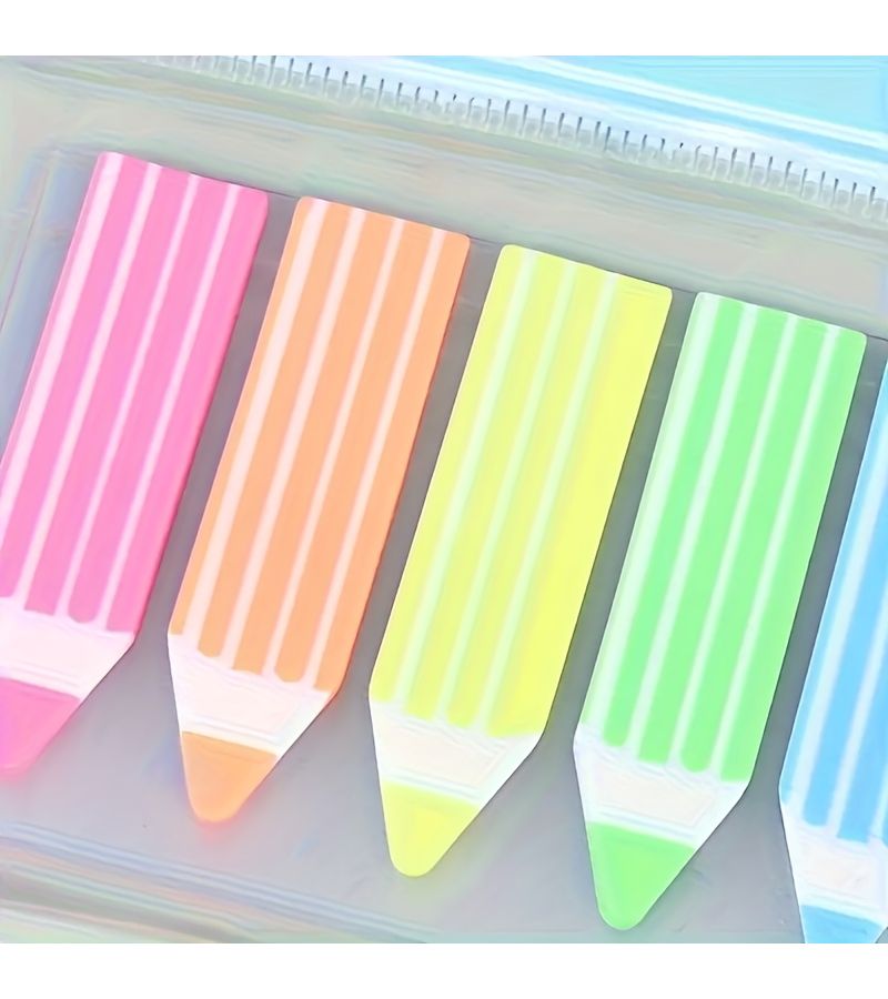 Colorful Pencil Shaped Sticky Notes 1 Pack for Reminders Planning - Image 3