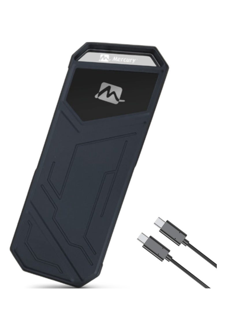 ميركيري Mercury SSD MERE - سلسلة Mercury Portable SSD بإضاءة RGB - USB3.2، TypeC - سرعة قراءة تصل إلى 2100 ميجابايت/ثانية، سرعة كتابة 1800 ميجابايت/ثانية - مع كابل Ctype متضمن (2 تيرابايت) - Image 1