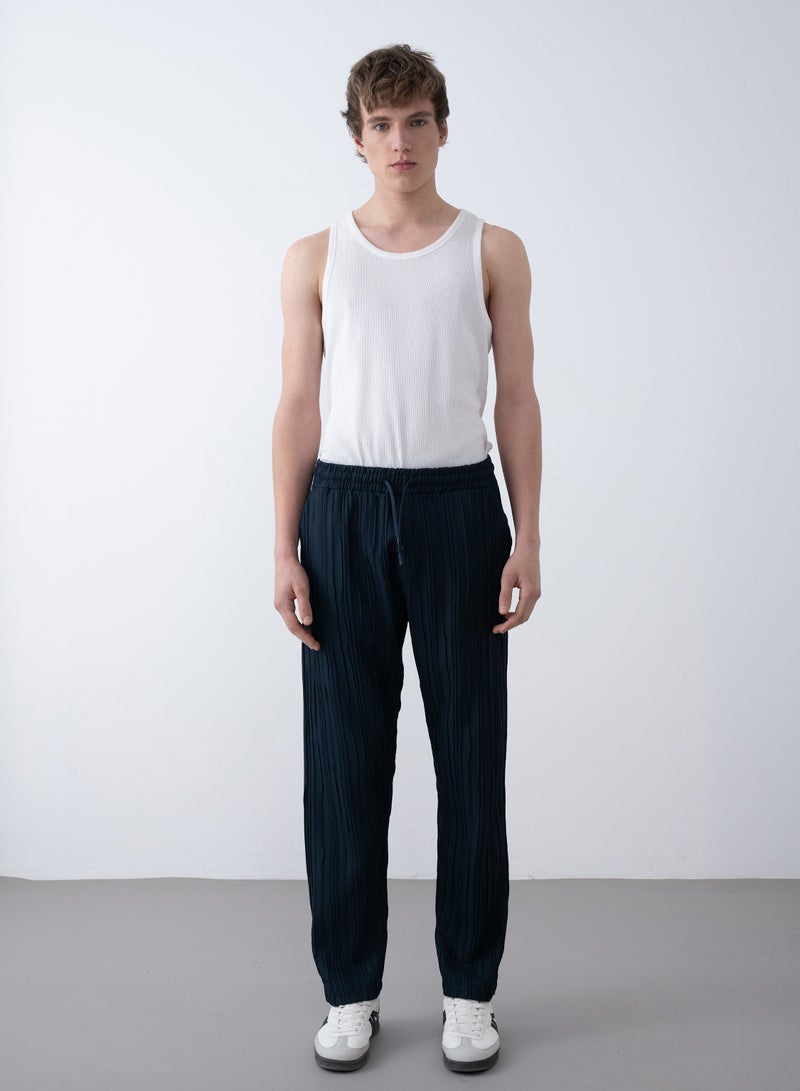 Marrakech Draw String Casual Trousers For Men – – Black - Image 3