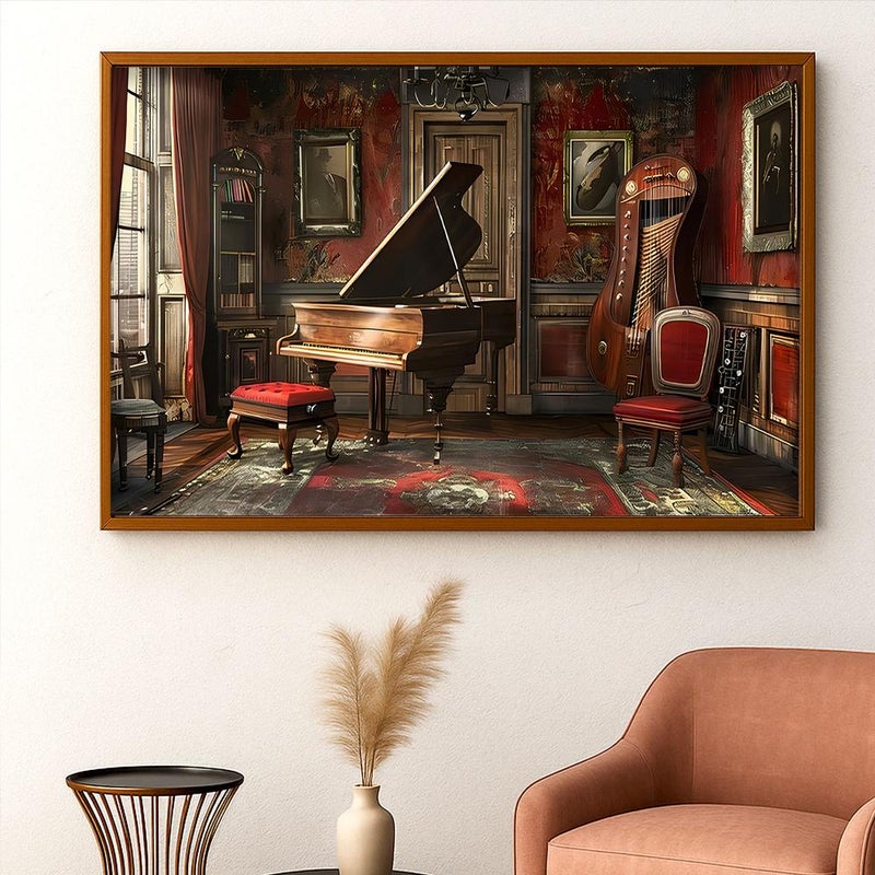 Marktna Modern design canvas painting with a hollow frame, size (60×40), one piece - Image 3