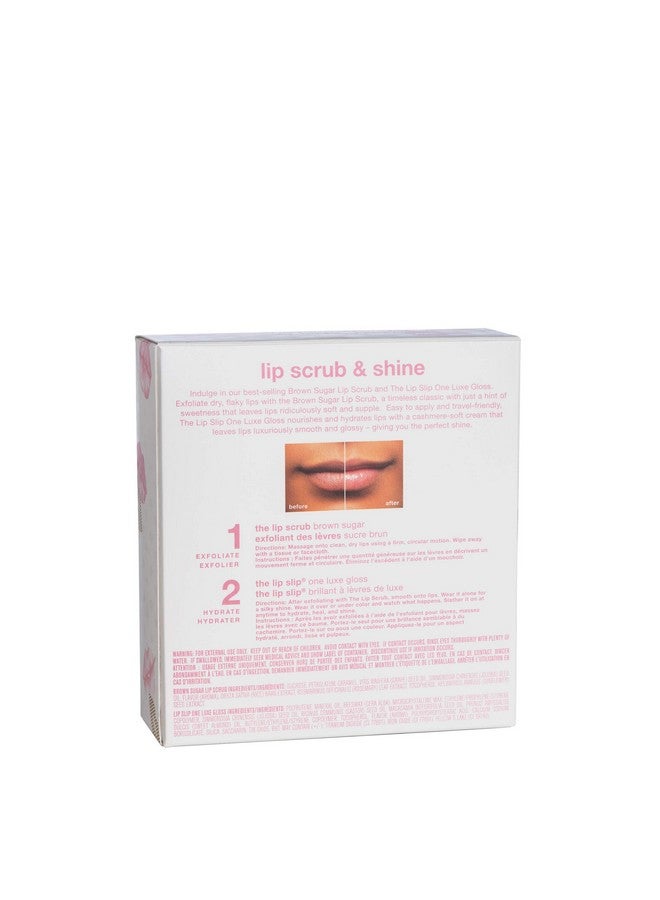 Sara Happ Let's Glow Lip Scrub & Shine Kit: Brown Sugar Lip Scrub + The Lip Slip One Luxe Gloss for Healthy Lips: Gently Exfoliate, Nourish and Hydrate Lips, 0.5 oz - Image 4
