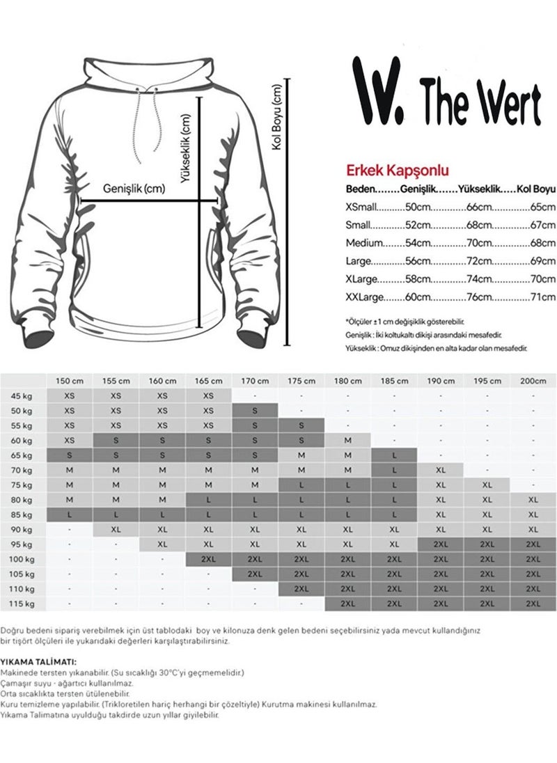 The Wert - Unisex Tou Loved Only Moneyt Design Front Back Printed Regular Fit White Sweatshirt - Image 1