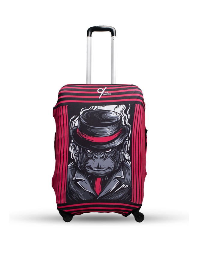 THE NINES LUGGAGE COVER "MONKEY IN A HAT" -XL (29-32 inch) - Image 1