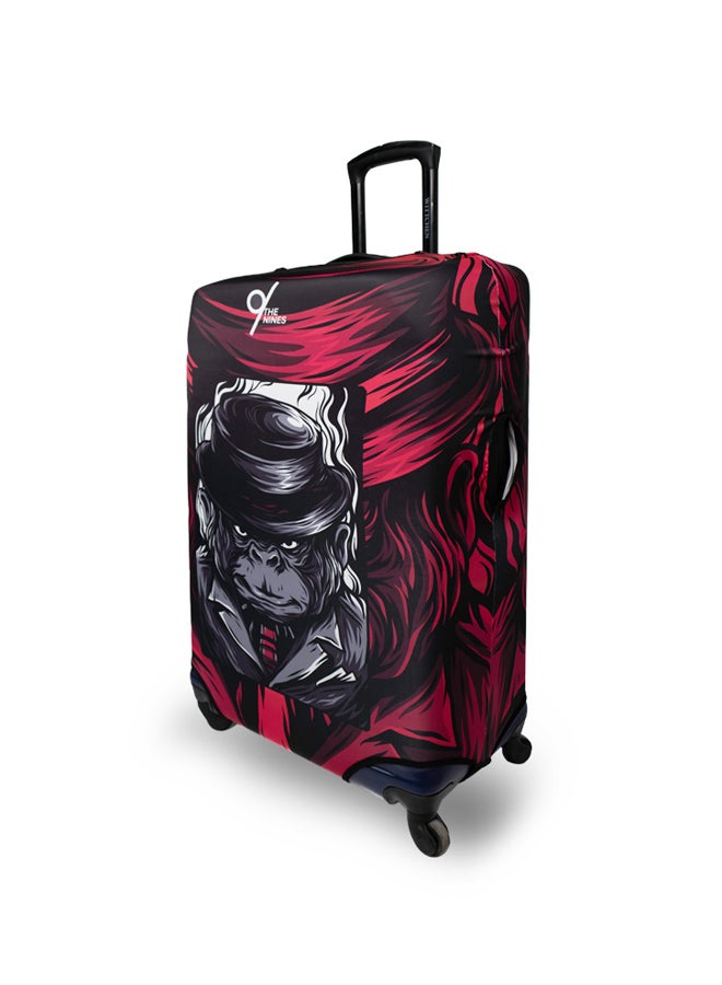 THE NINES LUGGAGE COVER "MONKEY IN A HAT" -XL (29-32 inch) - Image 2