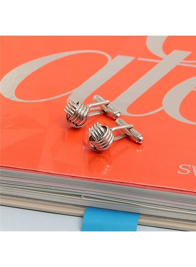 Cufflinks for Men | Grooms Wedding Cuff-Links | Formal Shirt Cufflinks Accessories | Gifts for Dad, Groom, Husband - Image 3
