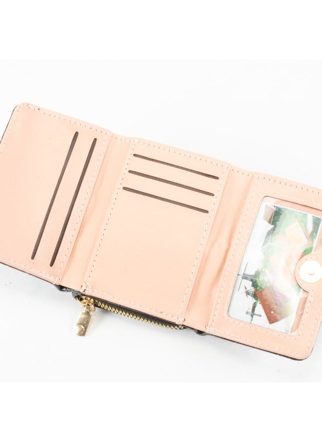 Generic Leather Flip Wallet & Card Holder with Multiple  Pockets Grey  - Image 5