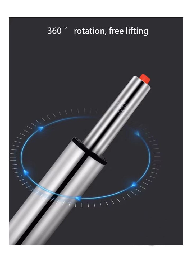 NKX Modern PU Leather Bar Chair With a white bar stool with black accents – Adjustable Height & Swivel - Image 5