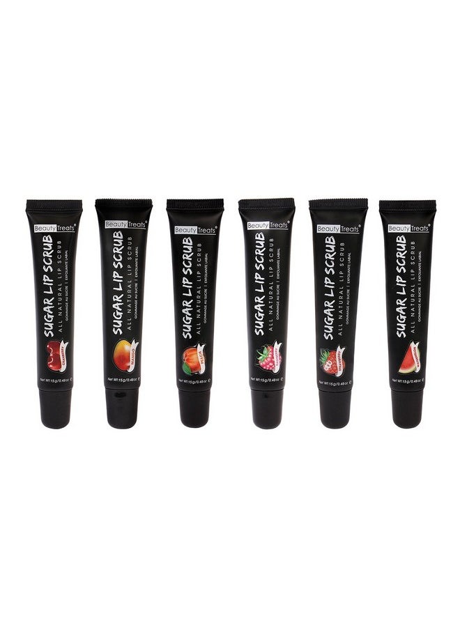 Beauty Treats - Beauty Treats Beauty Treats Sugar Lip Scrub Tube Set Of 6 Flavors - Image 1