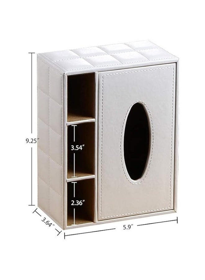 PU Leather Rectangular Tissue Box - Image 2
