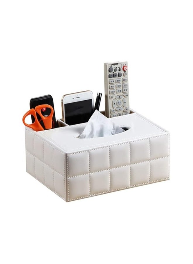 PU Leather Rectangular Tissue Box - Image 1