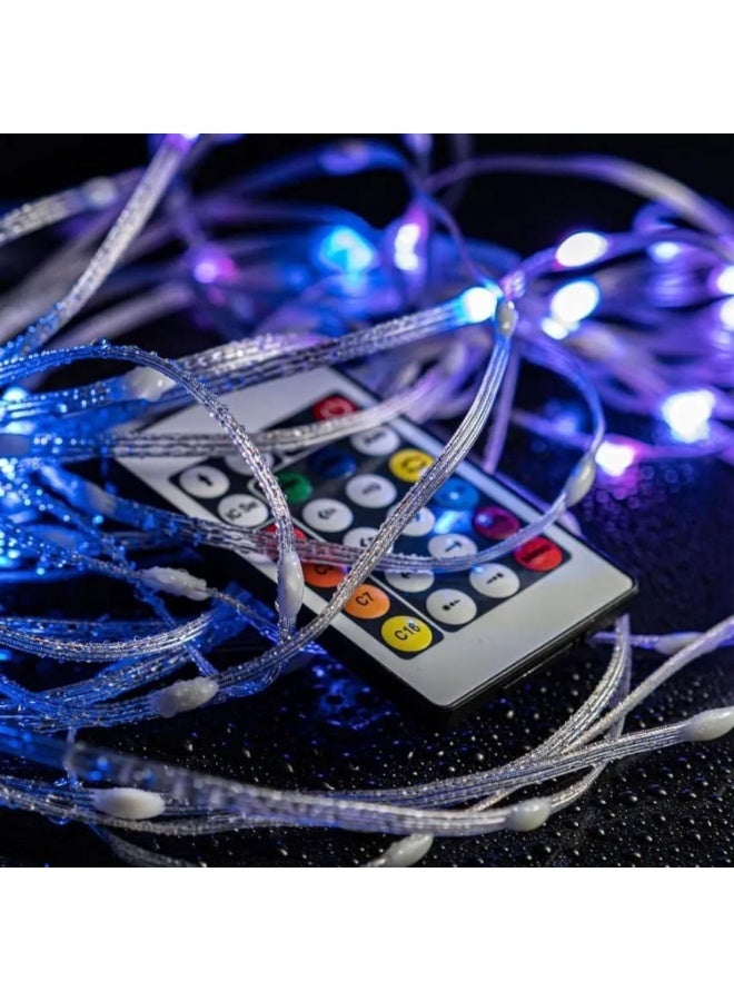 10m 100LED Lights Strips with Smart Bluetooth Control Remote, Colour Changing RGB Waterproof Strip Neon Lights for Room Decoration - Image 4