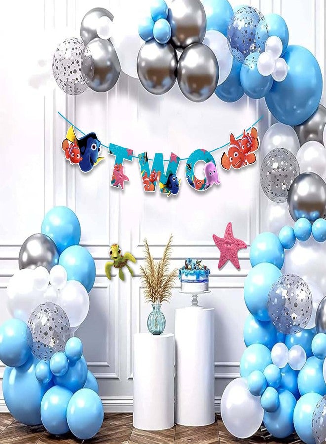 Seyal Findng Nmo Two Banner - Ocean Theme Party Decorations | Underwater Celebration Banner | Fun Clownfish Party Decor for Birthday Events - Image 5