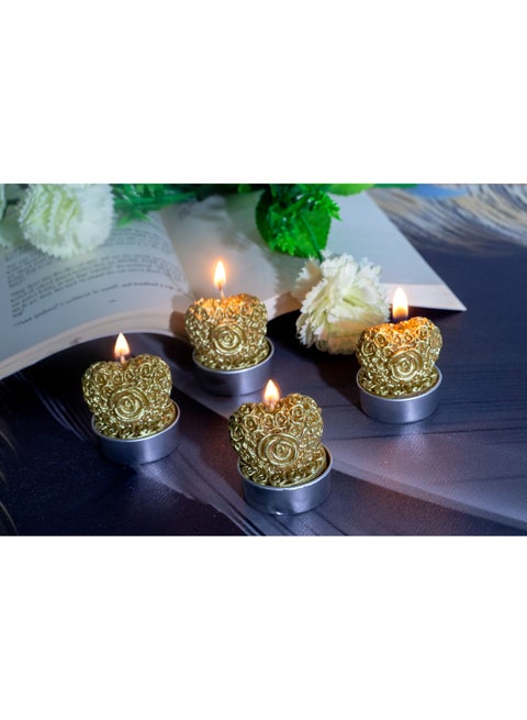 Heart Shape Scented Candle (4 Pieces)