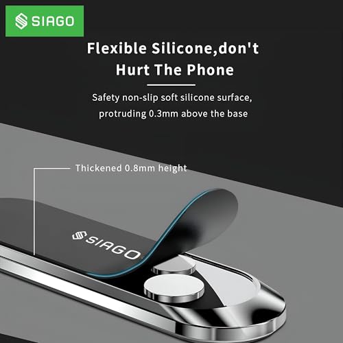 SIAGO SIA119 Magnetic Mobile Holder for Car Dashboard, Universal Phone Holder for Car, Dashboard 360, Strongest 6 Magnets - Image 3