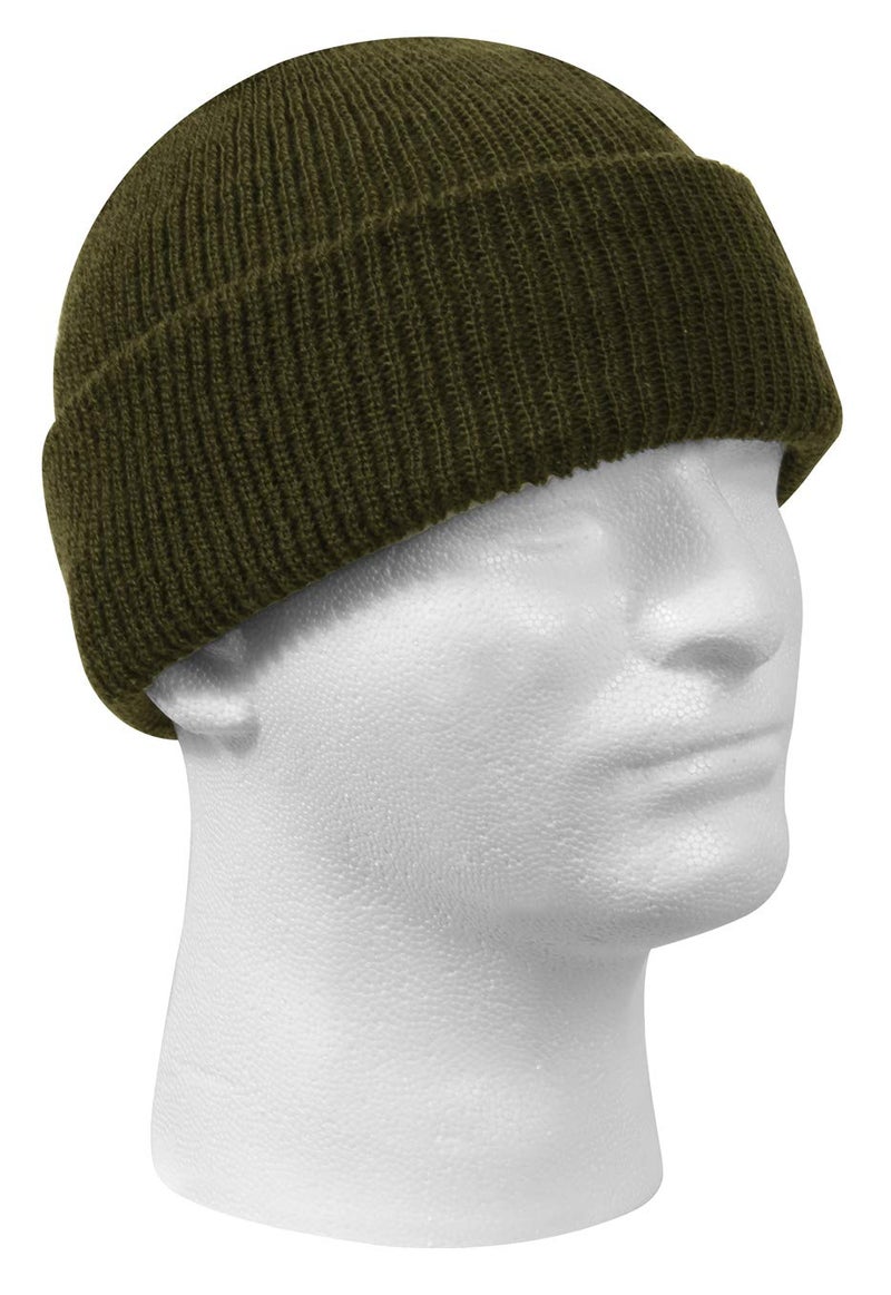 Rothco US Made Wool Watch Cap - Warm All-Weather Protection Knit Winter Hat - Olive Drab - Image 2