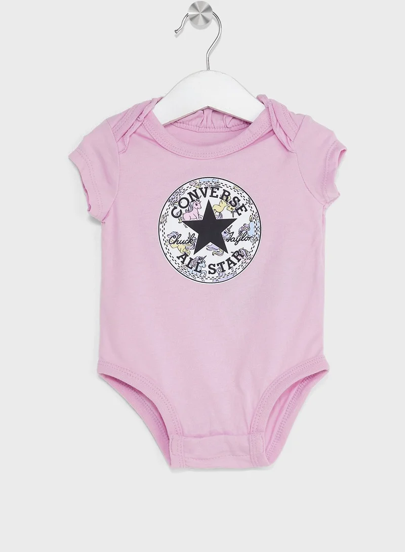 CONVERSE Infant 3 Pack Unicorn Bodysuit